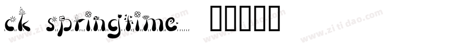 CK Springtime字体转换
